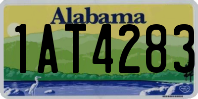 AL license plate 1AT4283
