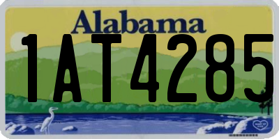 AL license plate 1AT4285