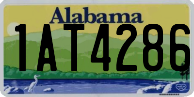 AL license plate 1AT4286