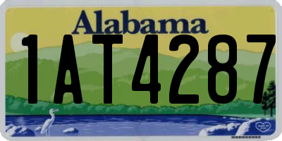 AL license plate 1AT4287