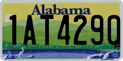 AL license plate 1AT4290