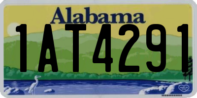 AL license plate 1AT4291