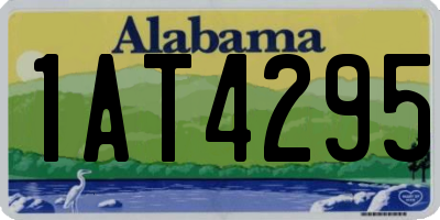 AL license plate 1AT4295