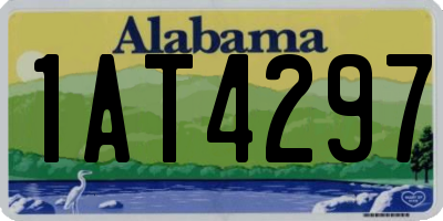 AL license plate 1AT4297