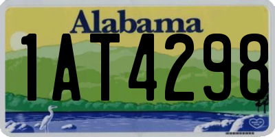 AL license plate 1AT4298