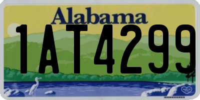AL license plate 1AT4299