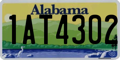 AL license plate 1AT4302