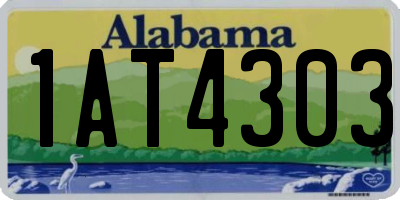 AL license plate 1AT4303