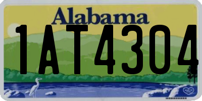AL license plate 1AT4304
