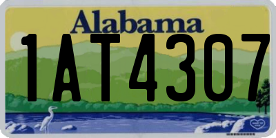 AL license plate 1AT4307