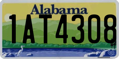 AL license plate 1AT4308