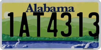 AL license plate 1AT4313