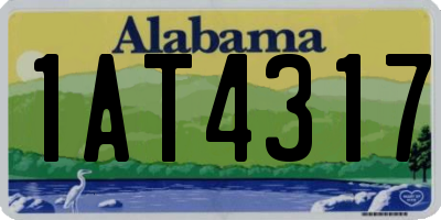 AL license plate 1AT4317