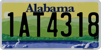 AL license plate 1AT4318