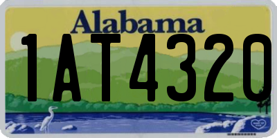 AL license plate 1AT4320