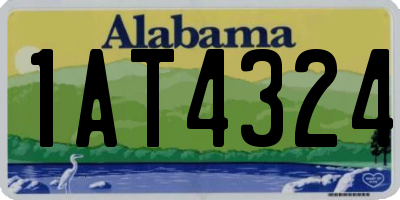 AL license plate 1AT4324