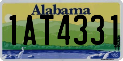 AL license plate 1AT4331