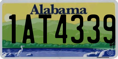 AL license plate 1AT4339