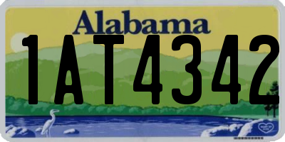 AL license plate 1AT4342