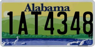 AL license plate 1AT4348