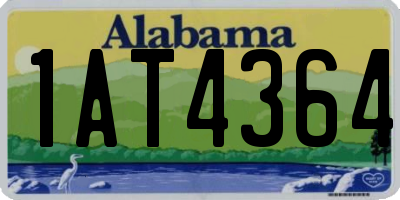 AL license plate 1AT4364