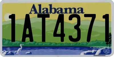 AL license plate 1AT4371