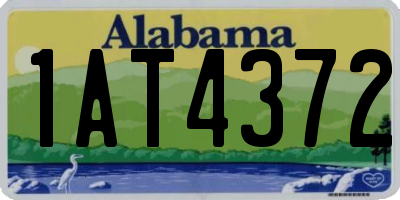 AL license plate 1AT4372