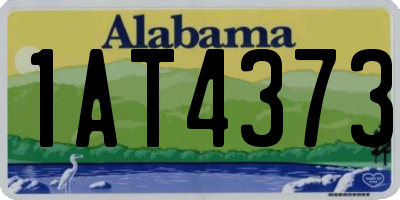 AL license plate 1AT4373