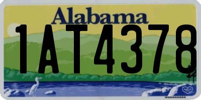 AL license plate 1AT4378