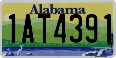 AL license plate 1AT4391