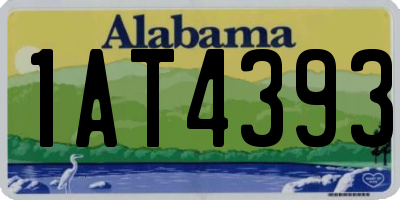 AL license plate 1AT4393