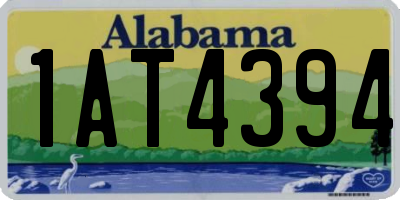 AL license plate 1AT4394