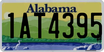 AL license plate 1AT4395