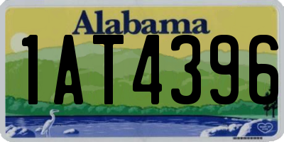 AL license plate 1AT4396