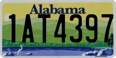 AL license plate 1AT4397