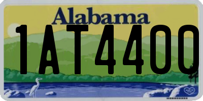 AL license plate 1AT4400