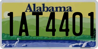 AL license plate 1AT4401