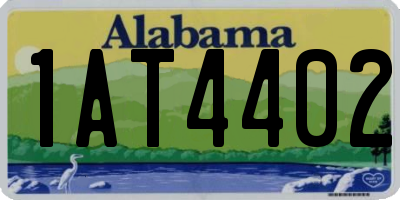 AL license plate 1AT4402