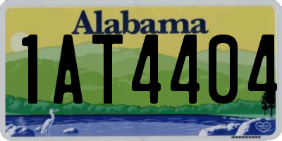AL license plate 1AT4404
