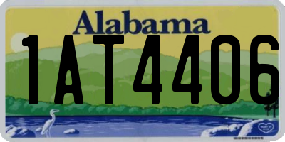 AL license plate 1AT4406