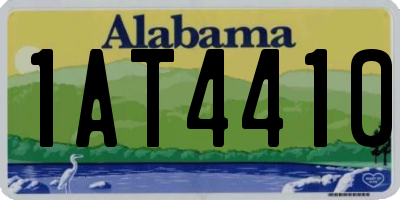 AL license plate 1AT4410