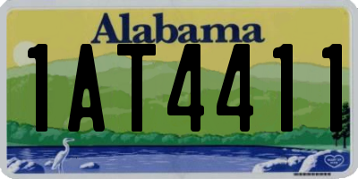 AL license plate 1AT4411