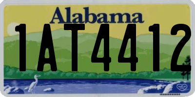 AL license plate 1AT4412