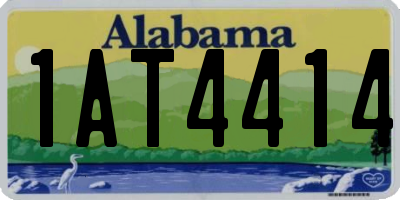 AL license plate 1AT4414