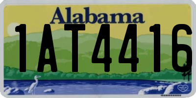 AL license plate 1AT4416