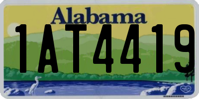 AL license plate 1AT4419