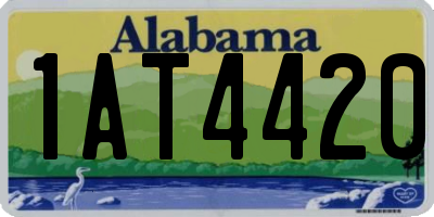 AL license plate 1AT4420