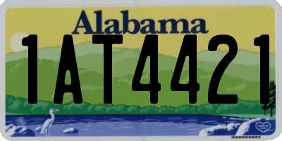 AL license plate 1AT4421