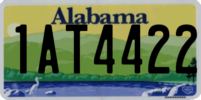 AL license plate 1AT4422