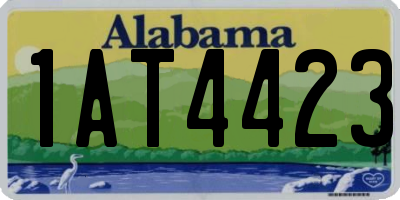 AL license plate 1AT4423